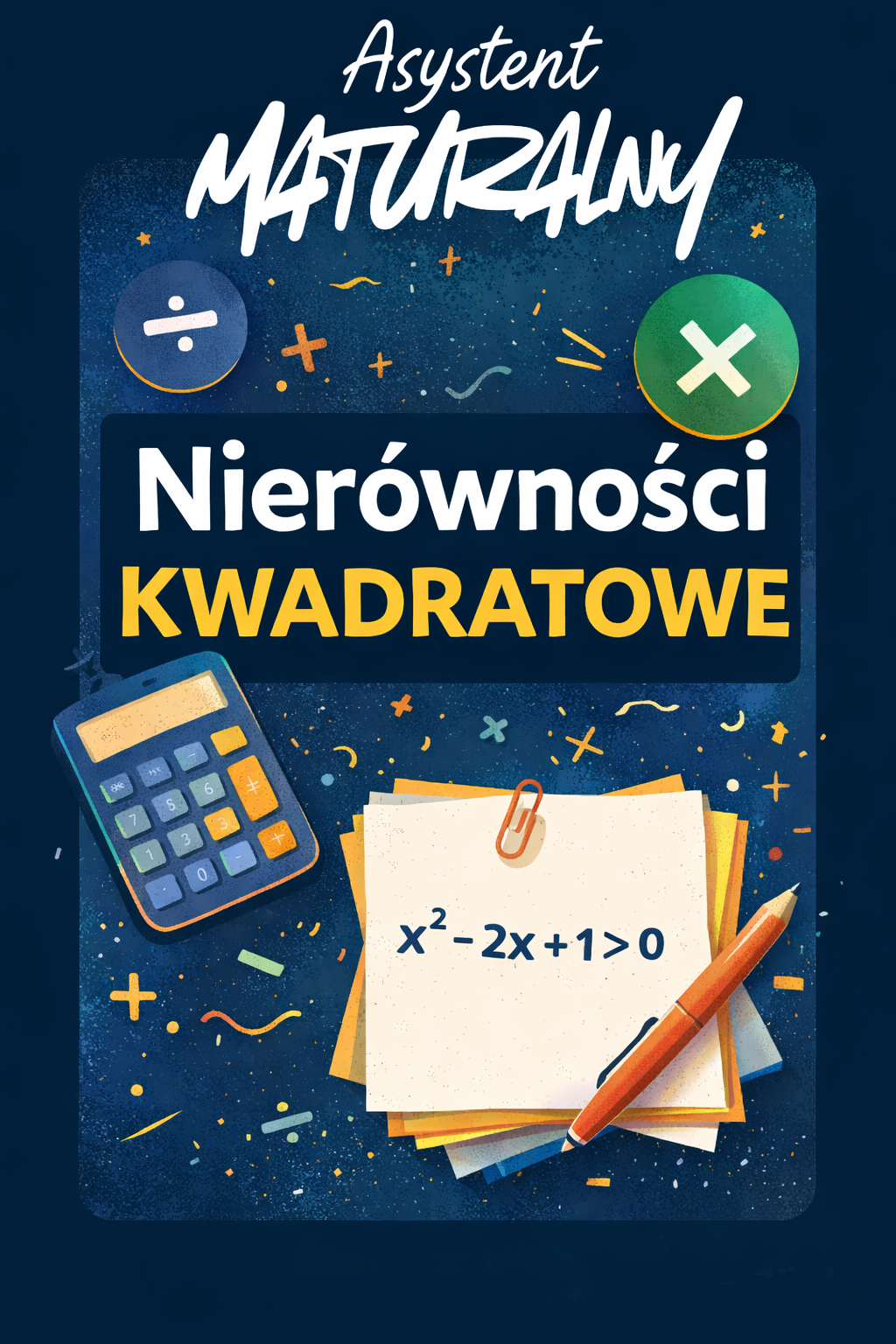 Asystent maturalny - nierówności kwadratowe