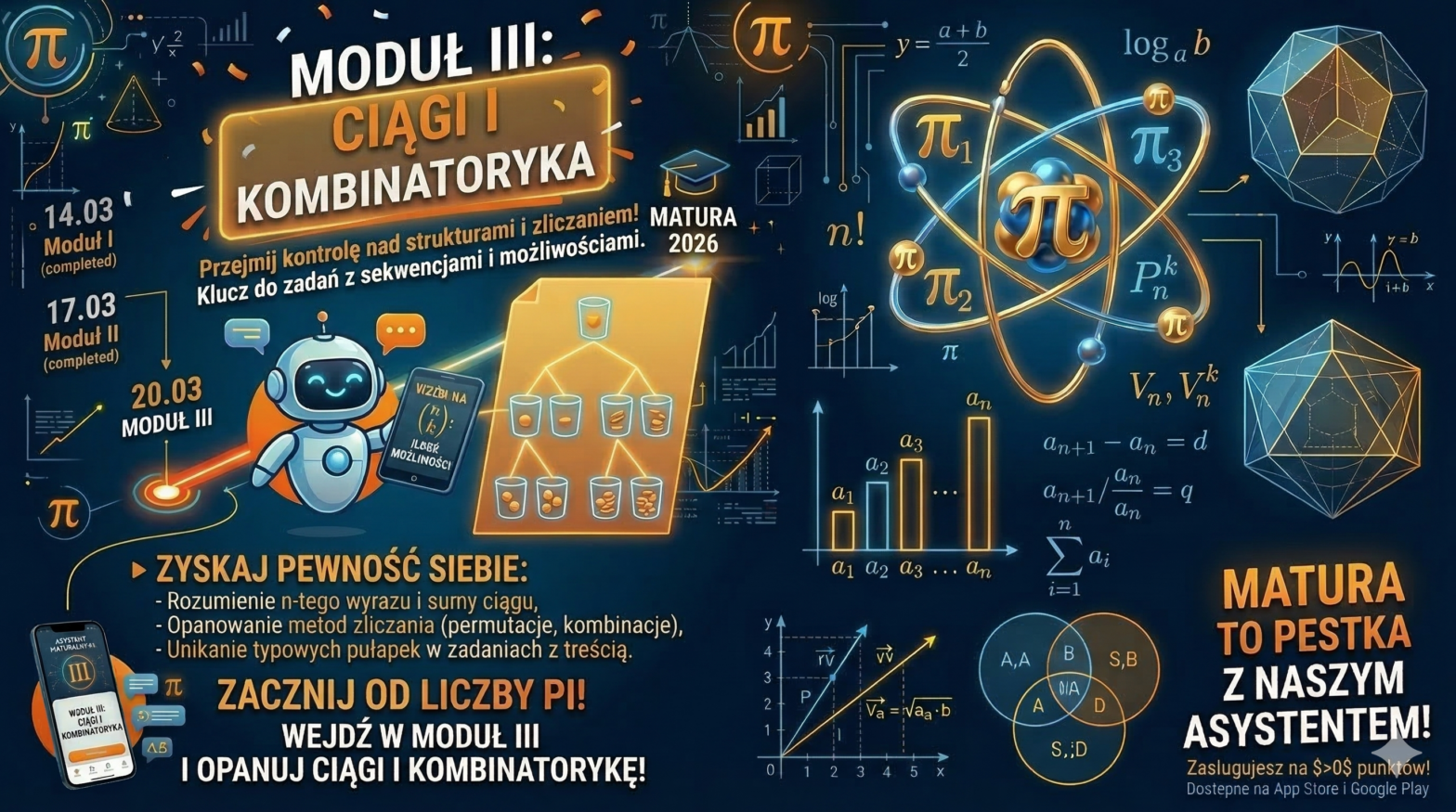 Asystent maturalny - Ciągi i kombinatoryka