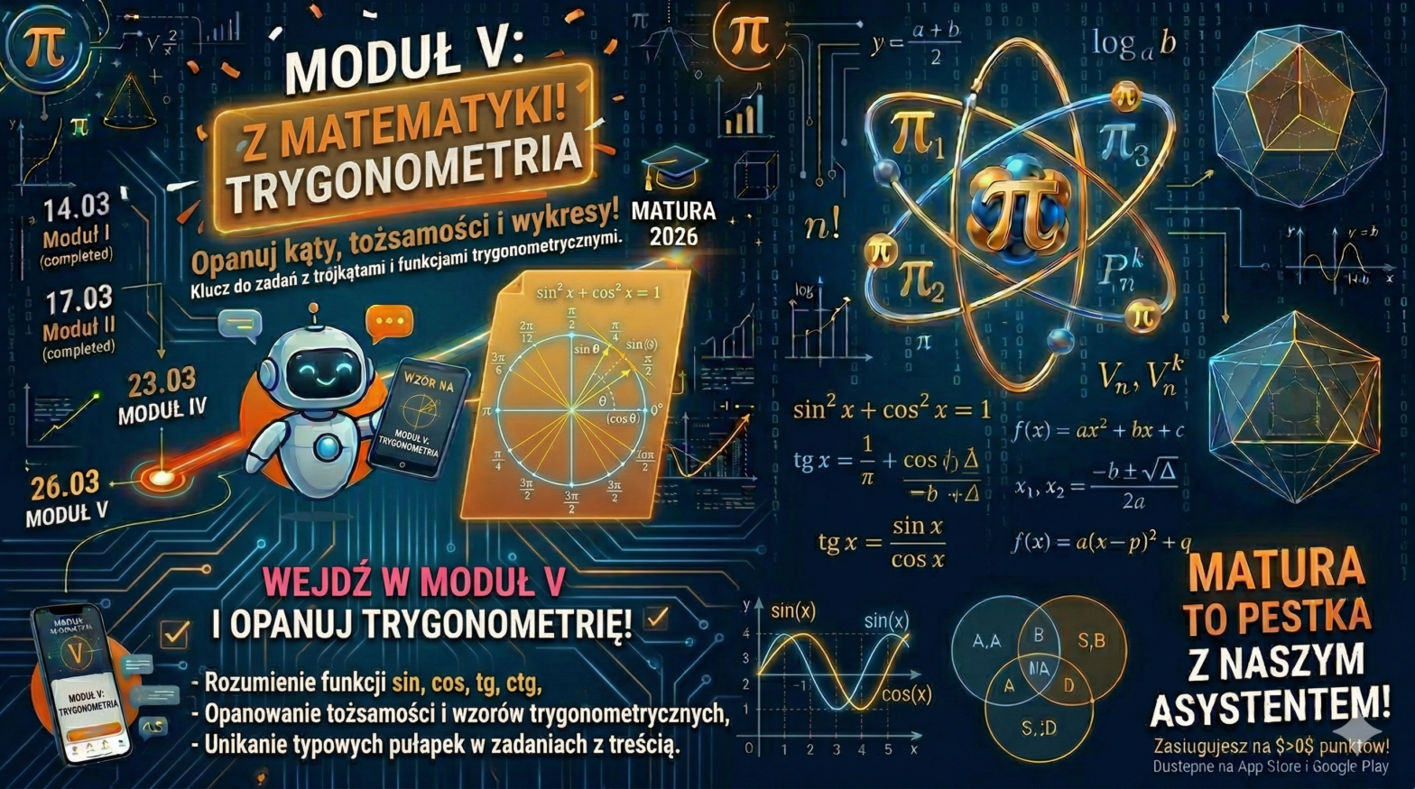 Asystent maturalny - Trygonometria