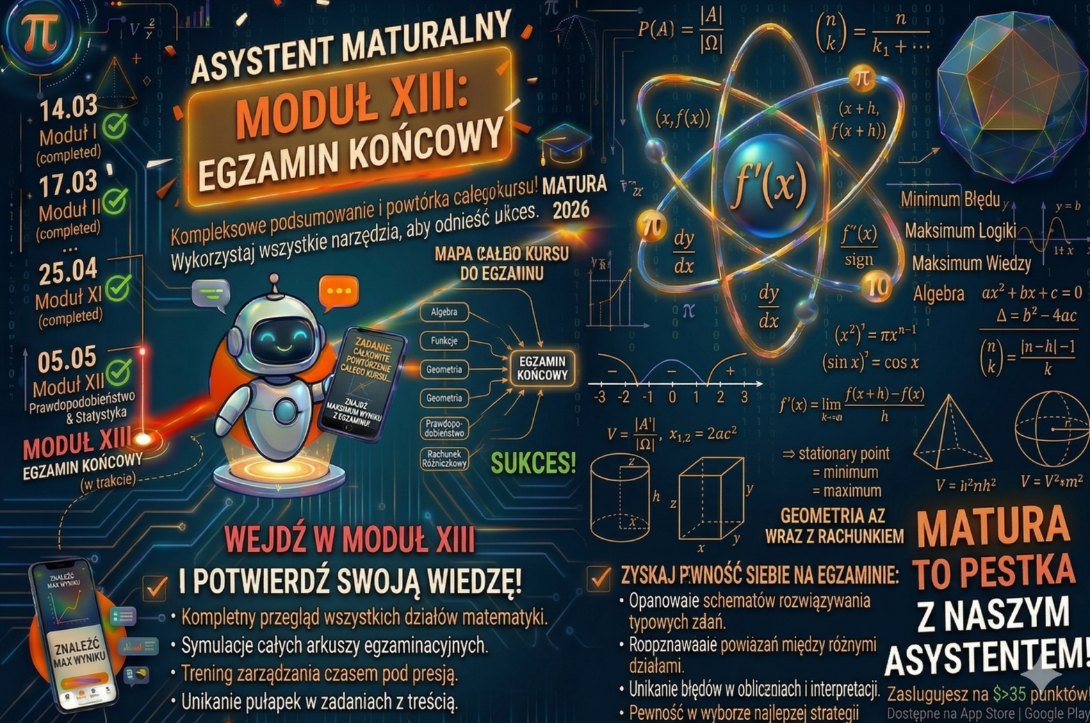 Asystent maturalny - Egzamin