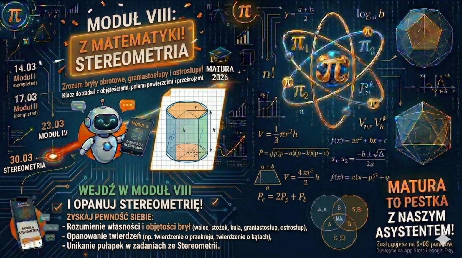 Asystent maturalny - Stereometria
